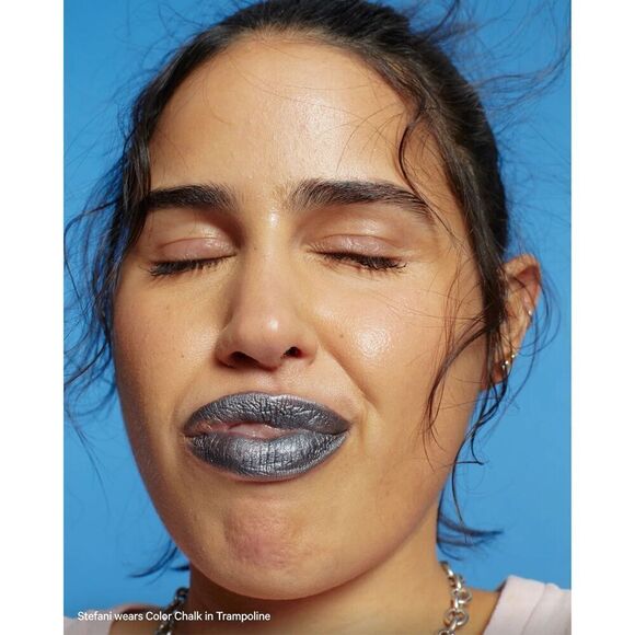 MILK MAKEUP Color Chalk multi-use eyeshadow stick in Trampoline(Pewter) 0.09oz B - Picture 3 of 5